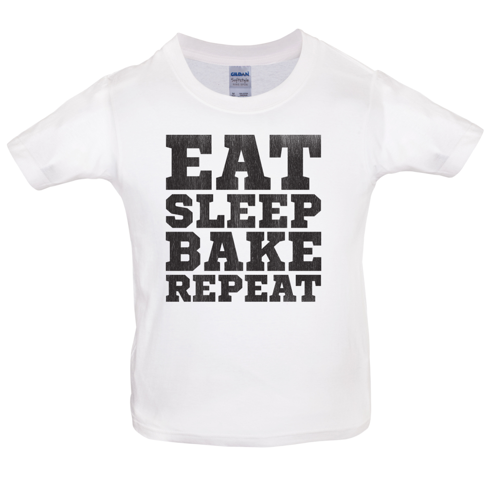 Eat Sleep Bake REPEAT Kids T Shirt