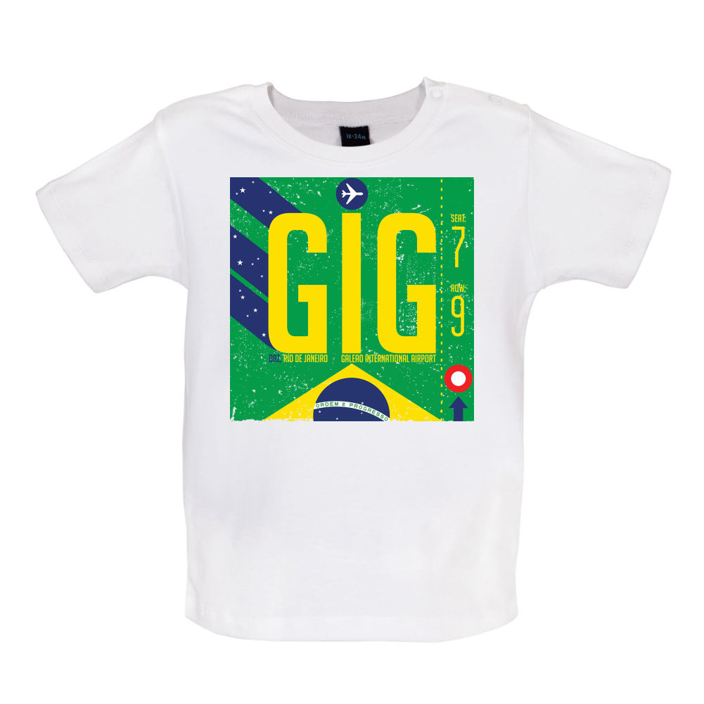 Rio Airport Baby T Shirt
