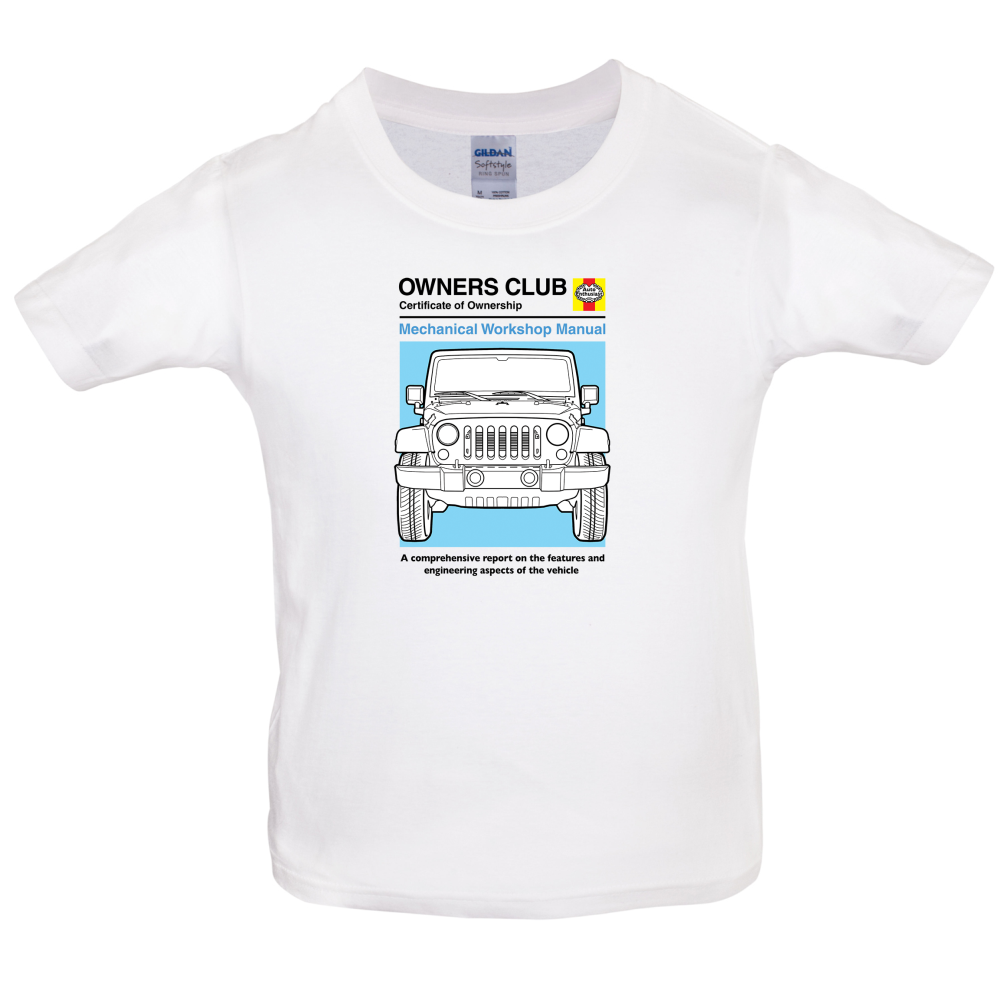 Car Owners Manual Jeep Kids T Shirt