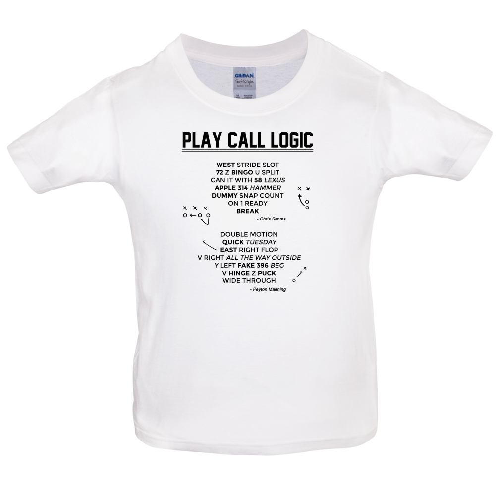 Play Call Logic Kids T Shirt