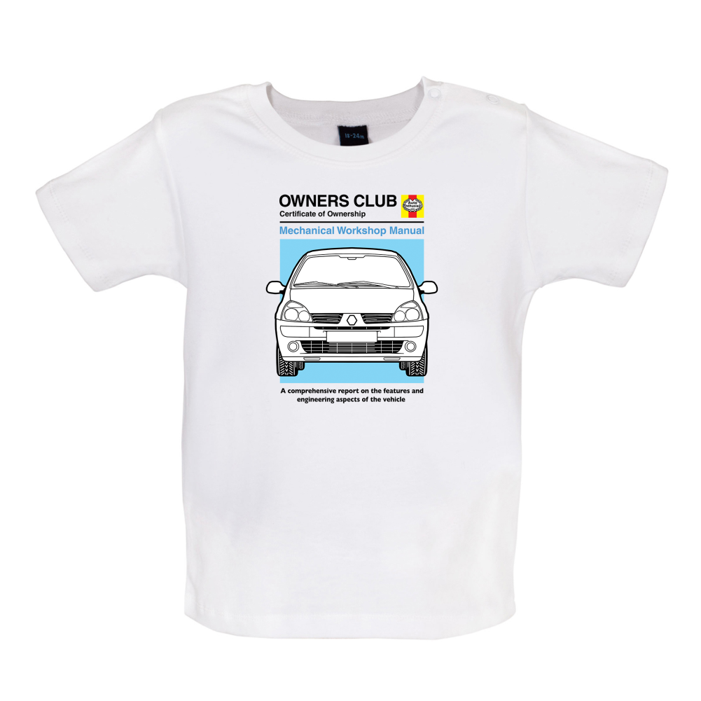 Car Owners Manual Clio Baby T Shirt