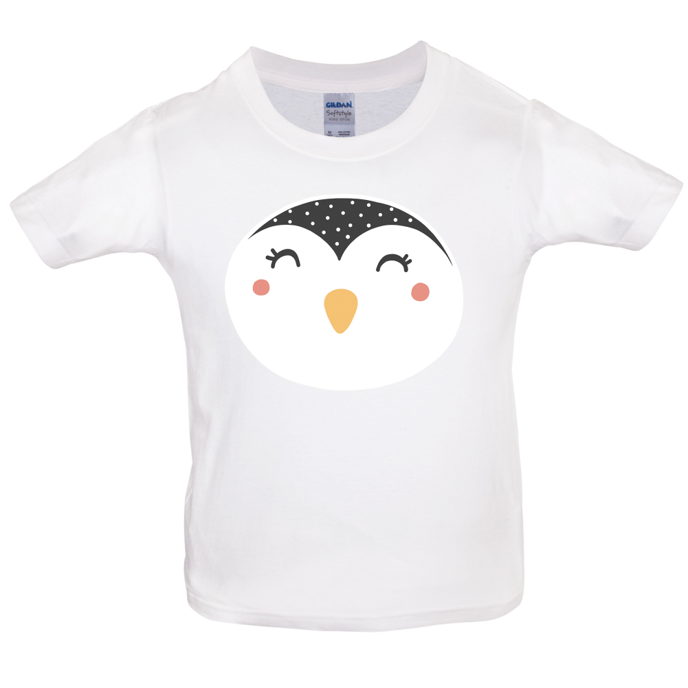 Smiley Face Penguin Kids T Shirt