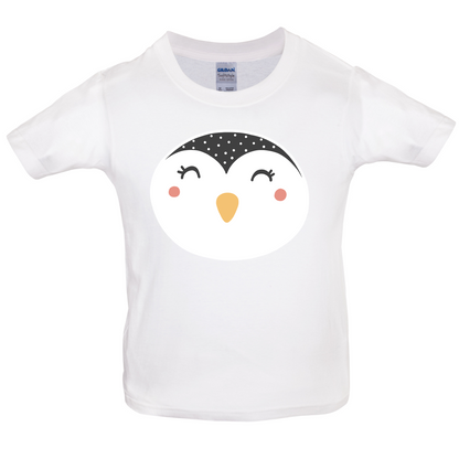 Smiley Face Penguin Kids T Shirt
