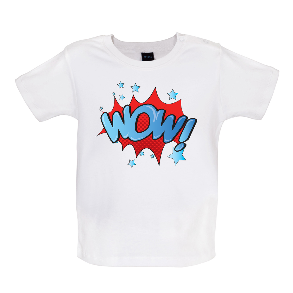 Wow! Word Art Baby T Shirt