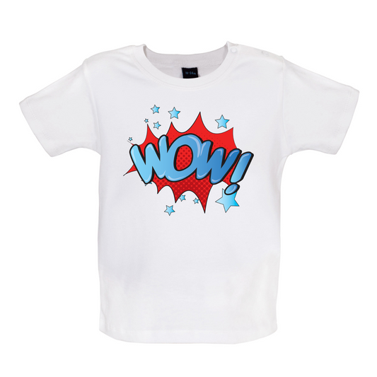 Wow! Word Art Baby T Shirt