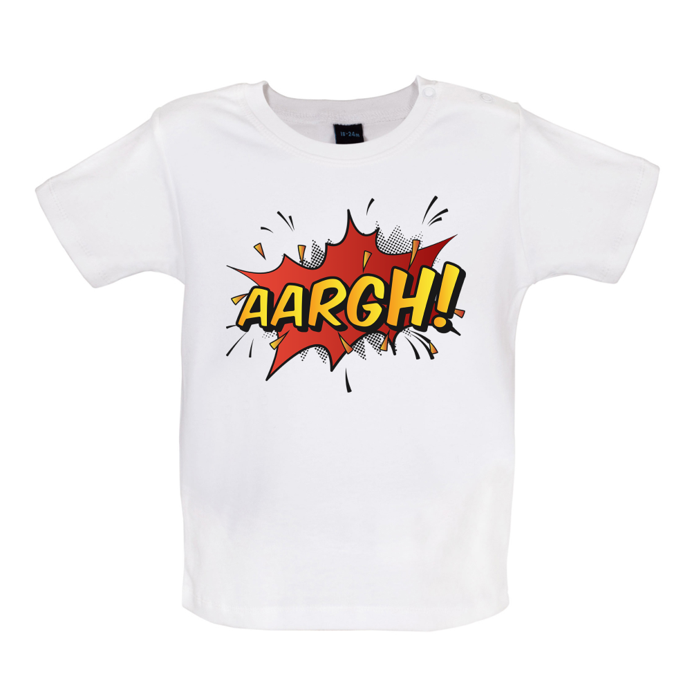 AARGH Word Art Baby T Shirt