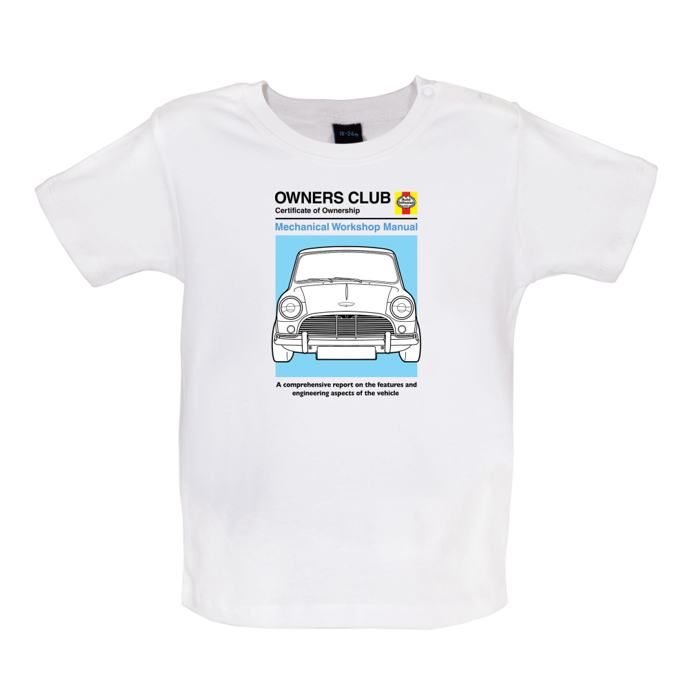 Car Owners Manual Mini Baby T Shirt