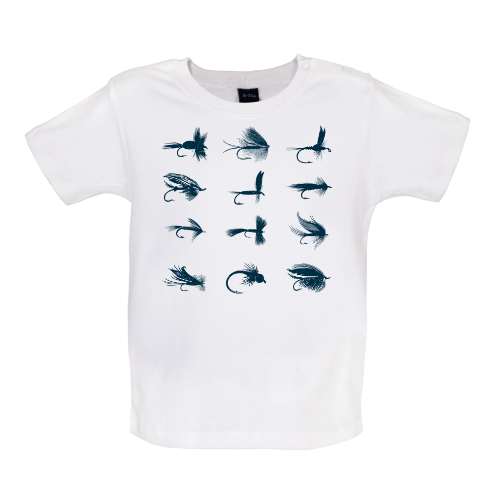 fly Fishing Flies Baby T Shirt