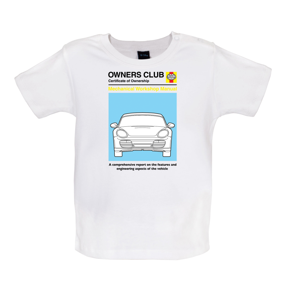 Car Owners Manual 987 Baby T Shirt