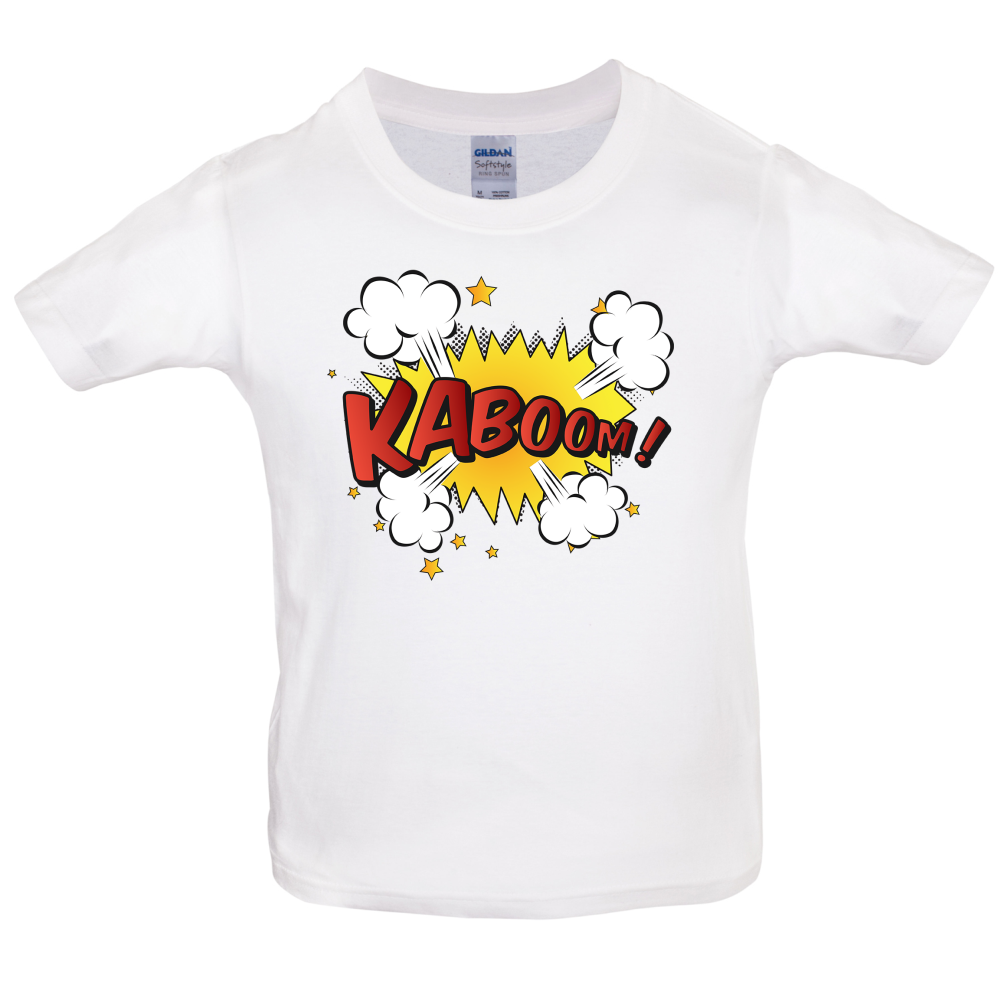 Kaboom! Word Art Kids T Shirt