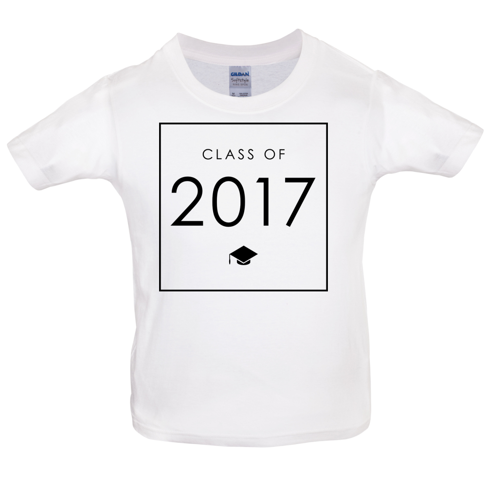 Class Of 2017 Box Kids T Shirt