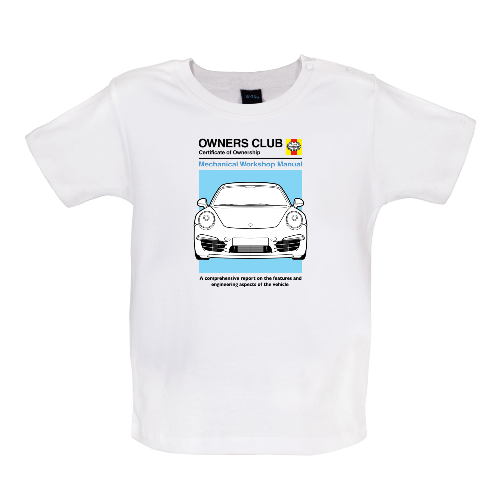 Car Owners Manual 911 Baby T Shirt