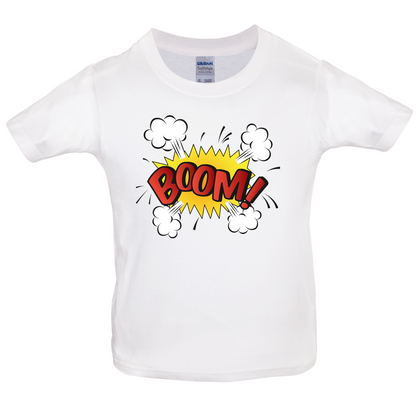 BOOM! Word Art Kids T Shirt