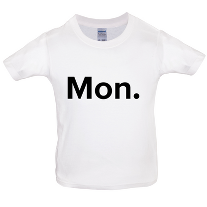 Weekday - Mon Kids T Shirt