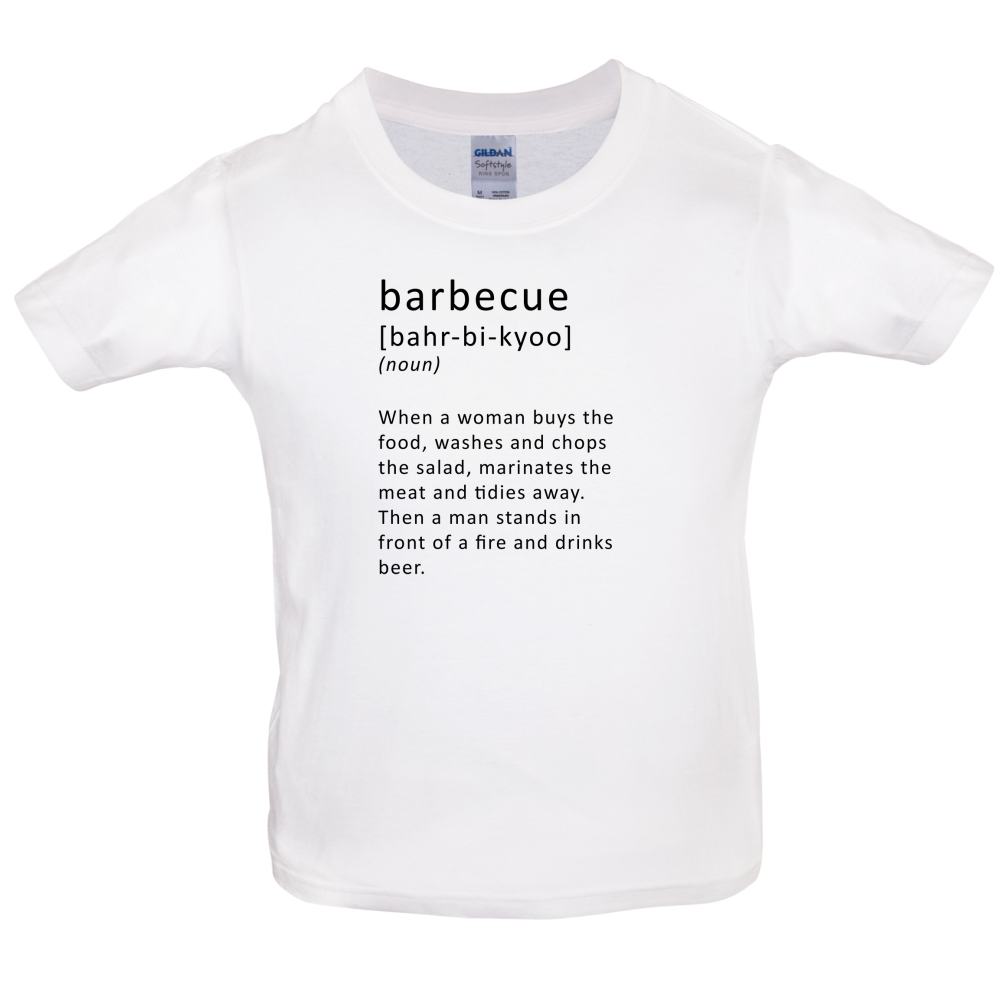 Funny Definition Barbecue Kids T Shirt