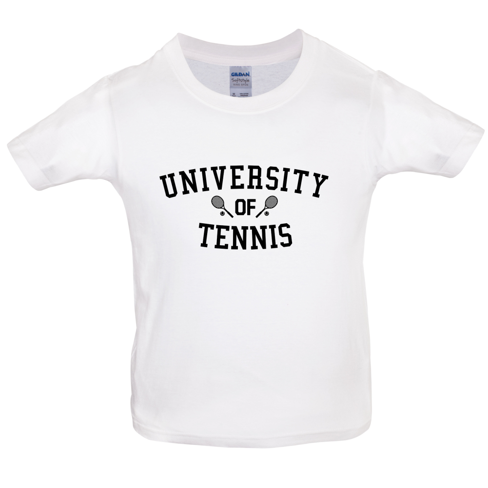 University Of Tennis Kids T Shirt