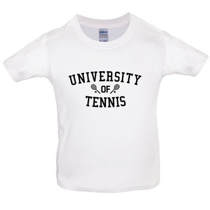University Of Tennis Kids T Shirt