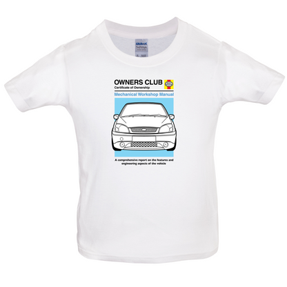 Car Owners Manual Ford Fiesta Kids T Shirt