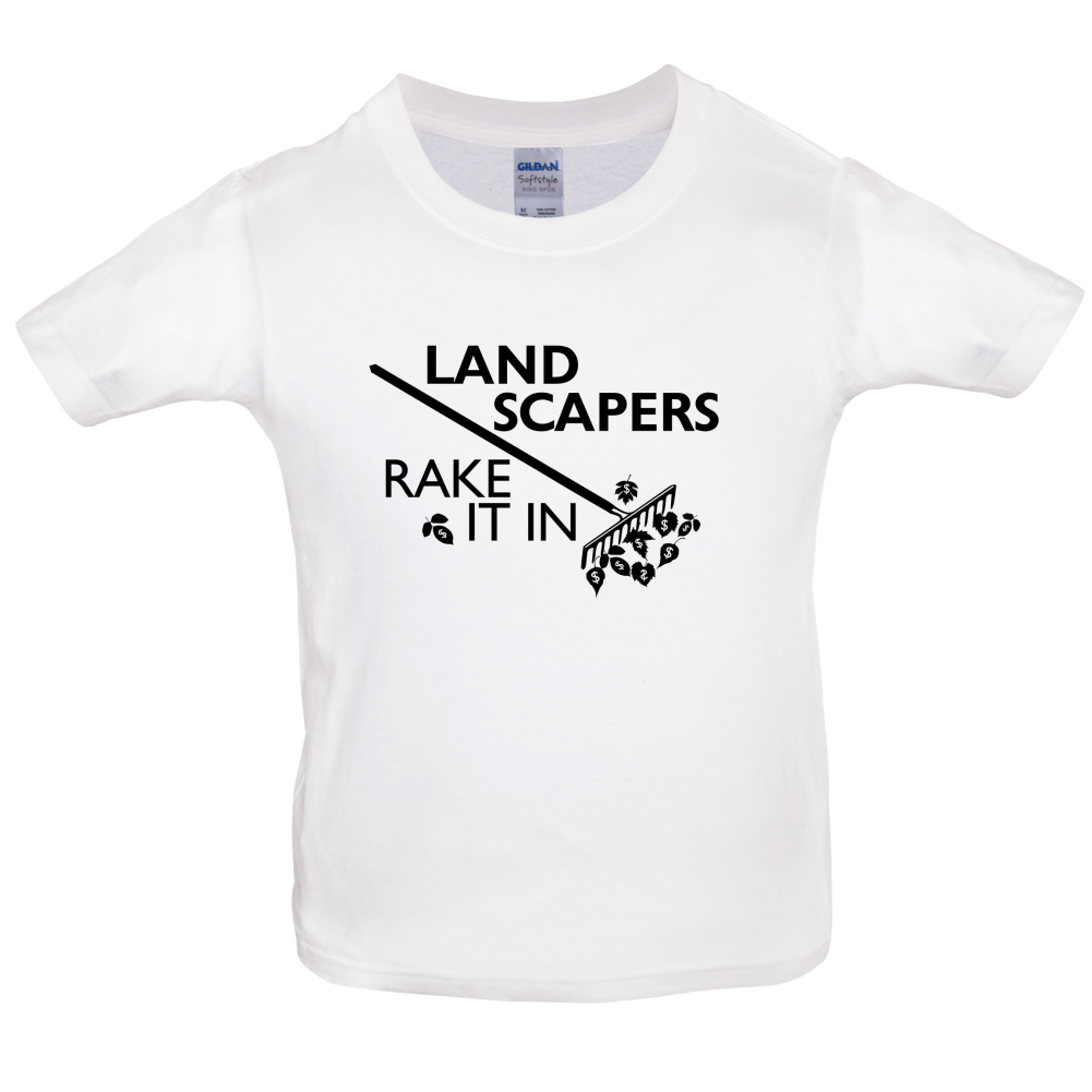 Landscapers Rake It In Kids T Shirt