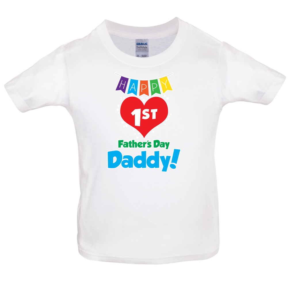 Happy First Fathers Day Kids T Shirt