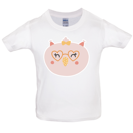 Smiley Face Chick Kids T Shirt
