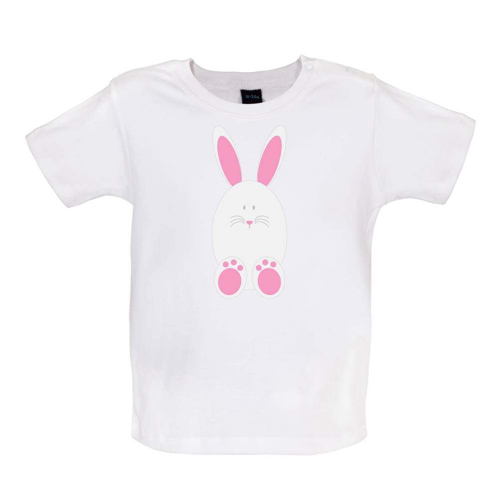 White Easter Bunny Baby T Shirt