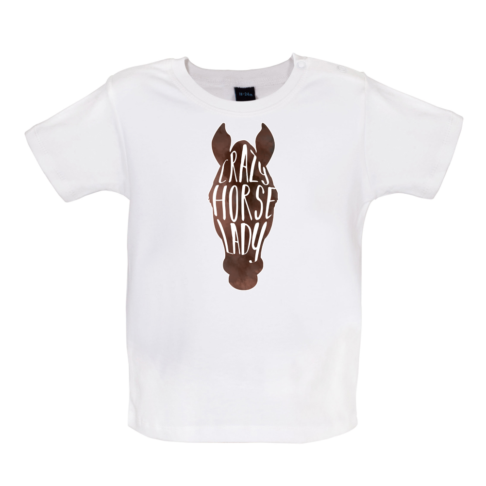 Crazy Horse Lady Baby T Shirt