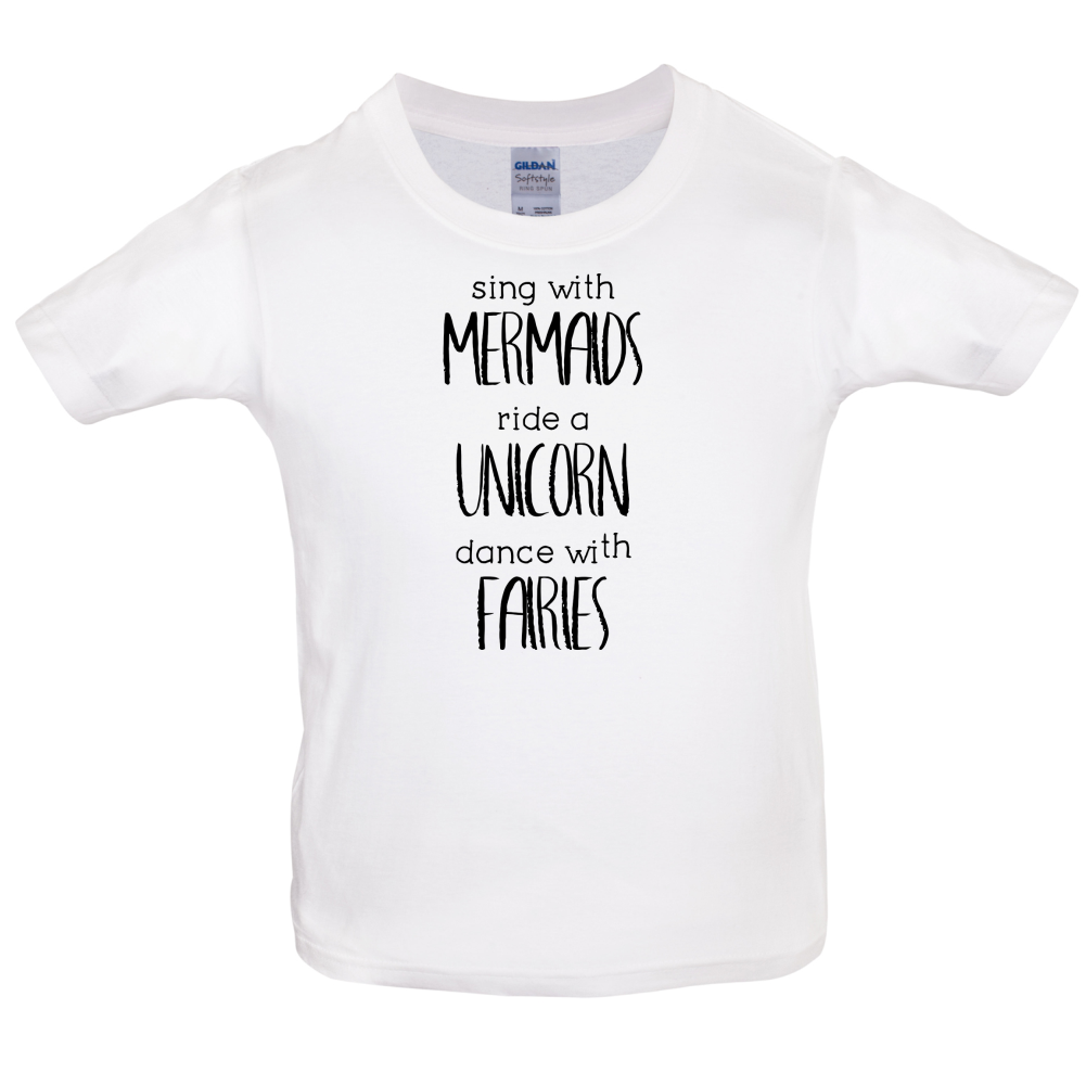Sing With Mermaaids Kids T Shirt