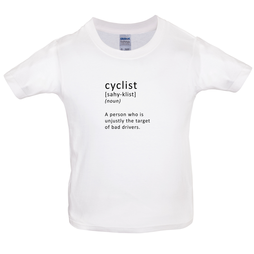 Funny Definition Cyclist Kids T Shirt
