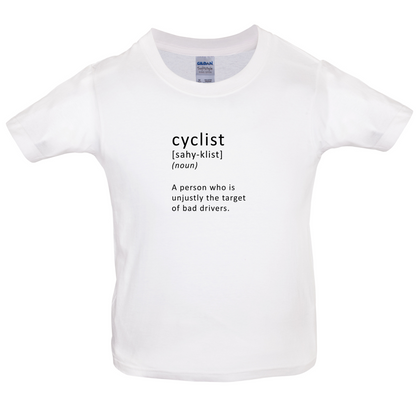 Funny Definition Cyclist Kids T Shirt
