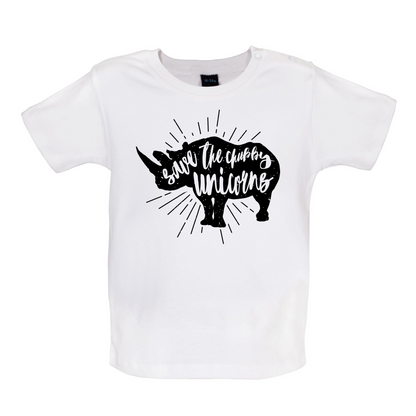 Chubby Unicorns Baby T Shirt