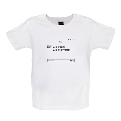 All Caps Baby T Shirt
