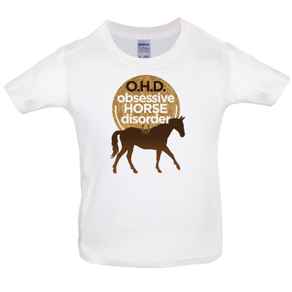 Obsessive Horse Disorder Kids T Shirt