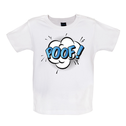 Poof! Word Art Baby T Shirt