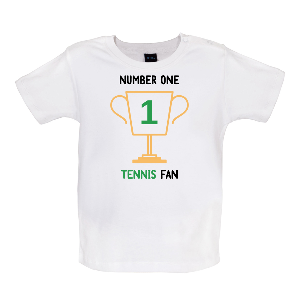 Number 1 Tennis Fan Baby T Shirt