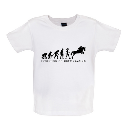 Evolution Of Woman Show Jumping Baby T Shirt