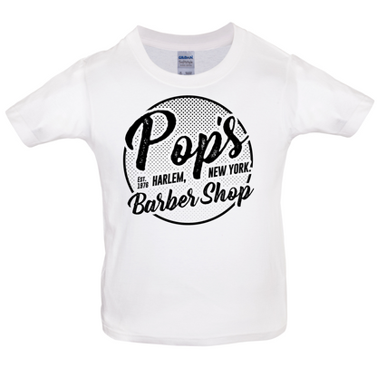 Pop's Barber Shop Kids T Shirt