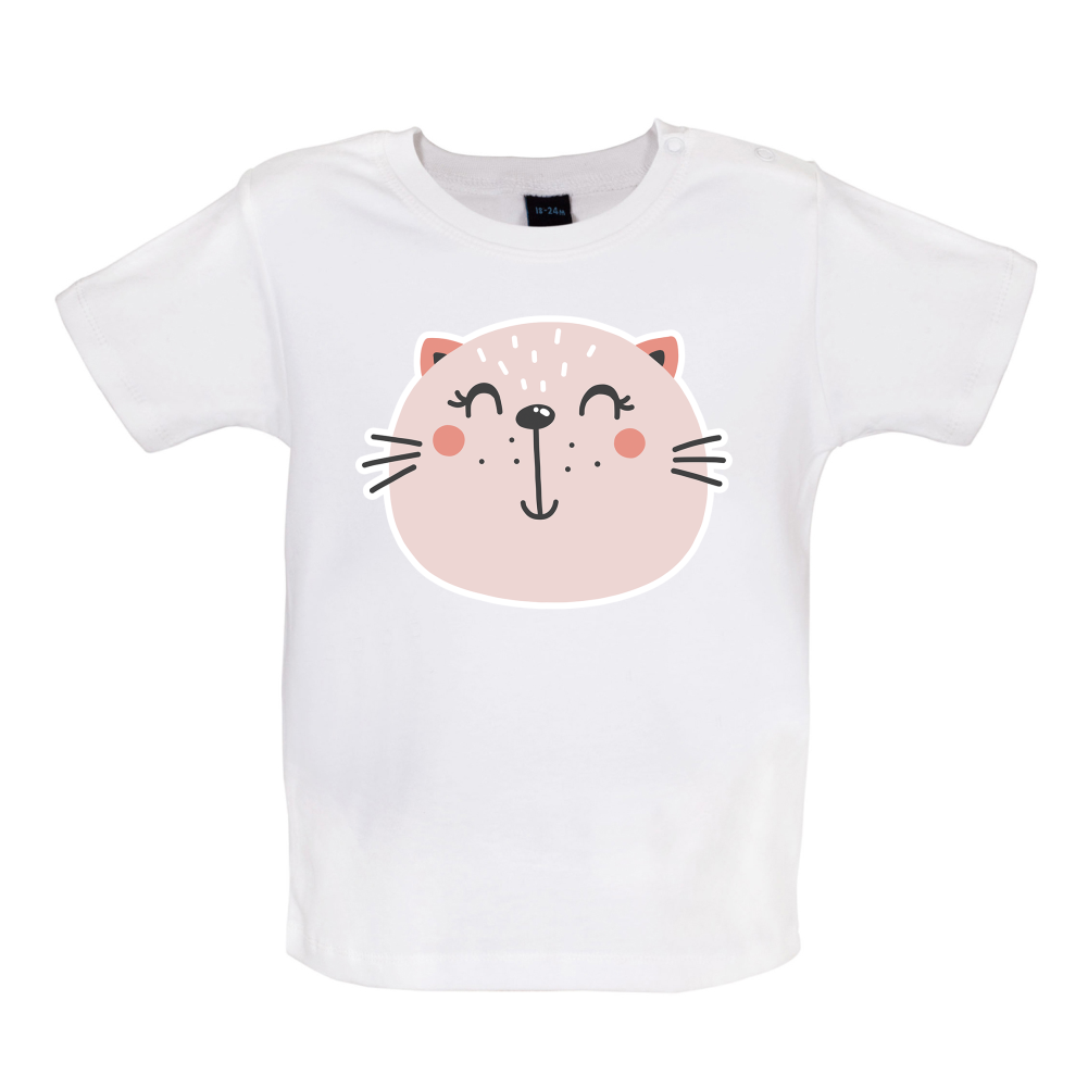 Smiley Face Cat T Shirt