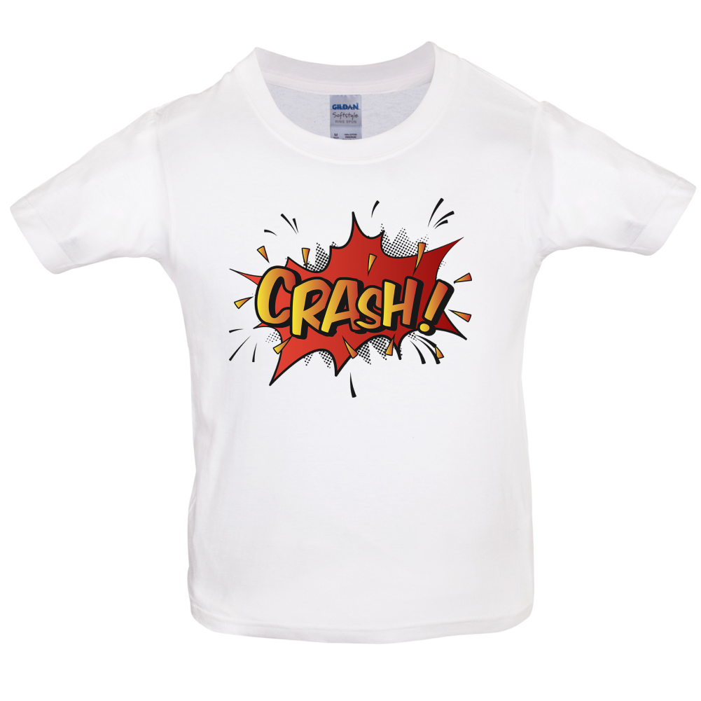 CRASH! Word Art Kids T Shirt