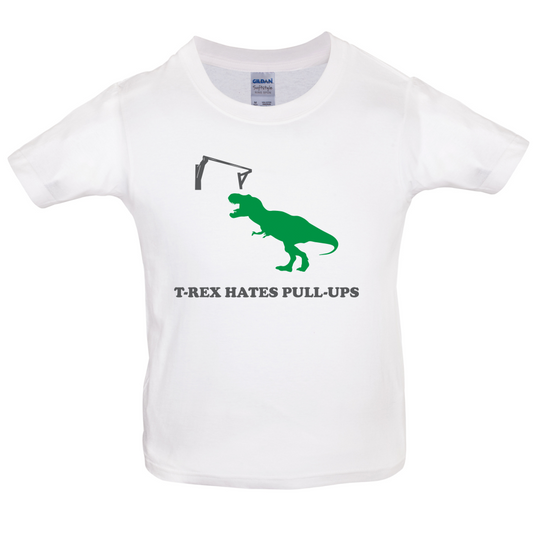 T-Rex Hates Pull-Ups Kids T Shirt