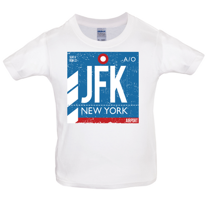 New York Airport Kids T Shirt