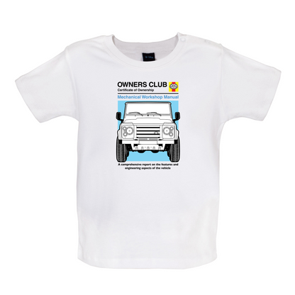Car Owners Manual Land Rover Baby T Shirt