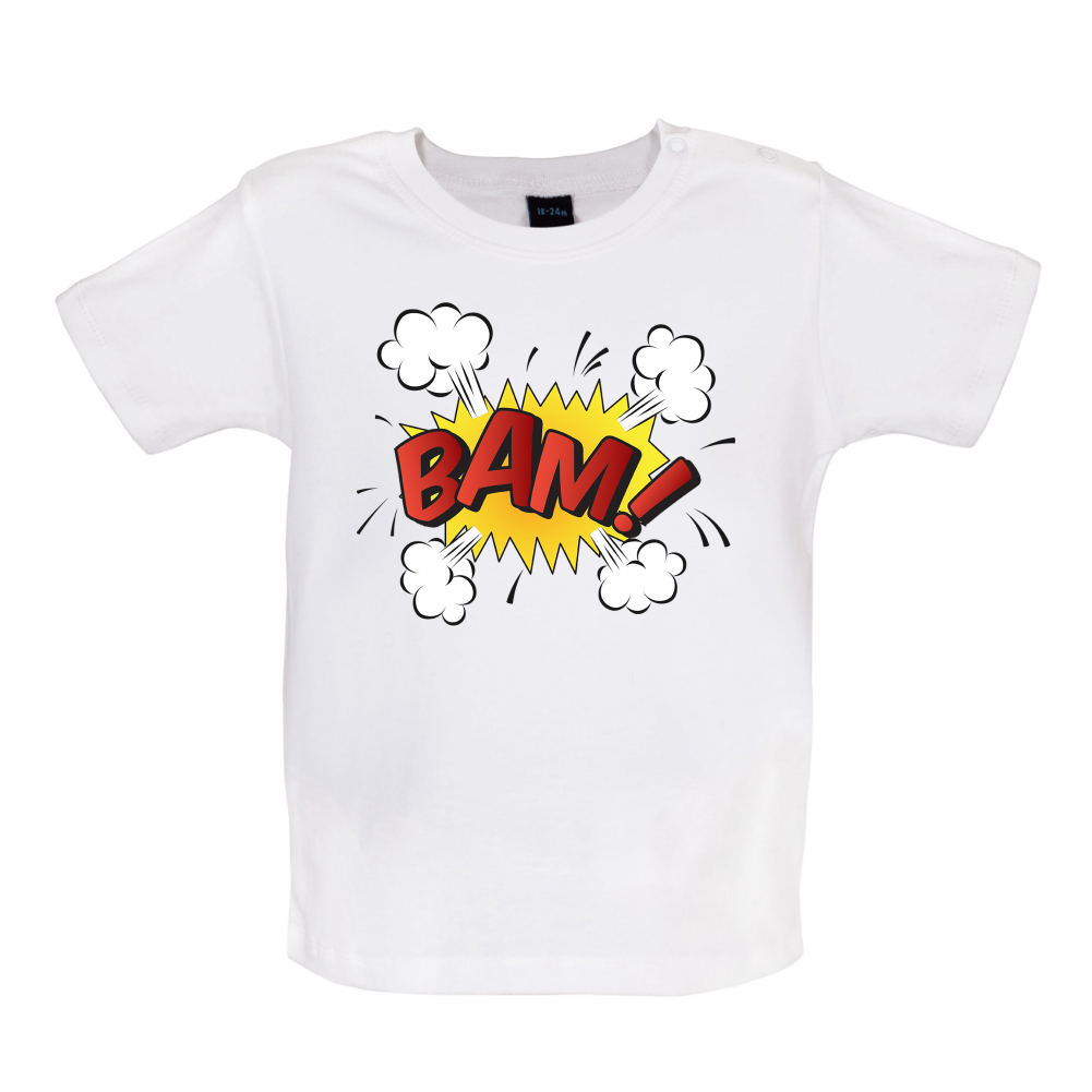 Bam! Word Art Baby T Shirt