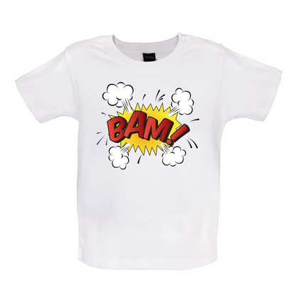 Bam! Word Art Baby T Shirt