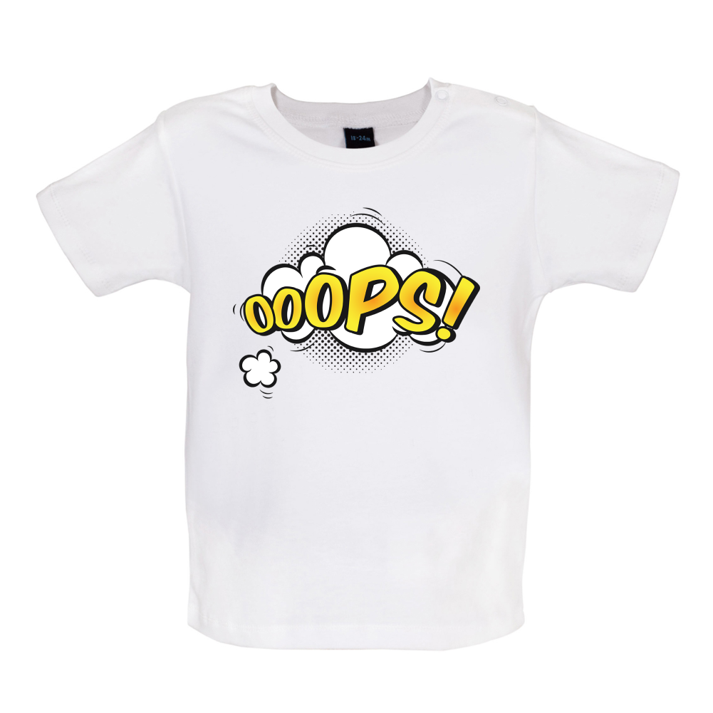 Oops! Word Art Baby T Shirt