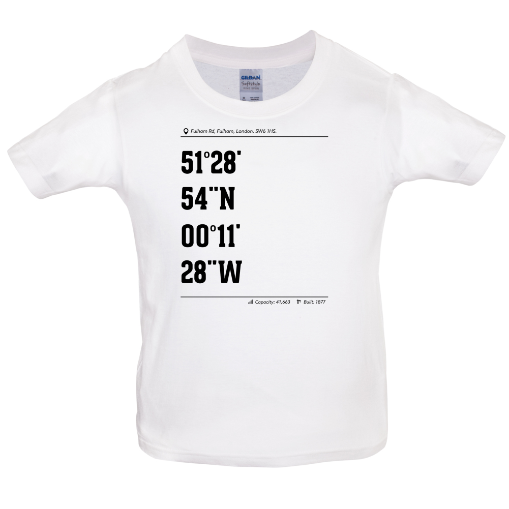 Stadium Coordinates The Blues Kids T Shirt