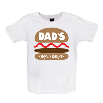 Dad's Famous Burgers Baby T Shirt