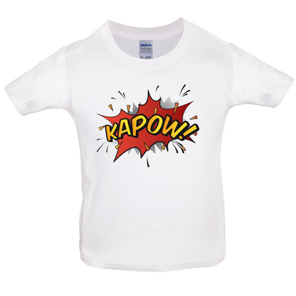 Kapow! Word Art Kids T Shirt