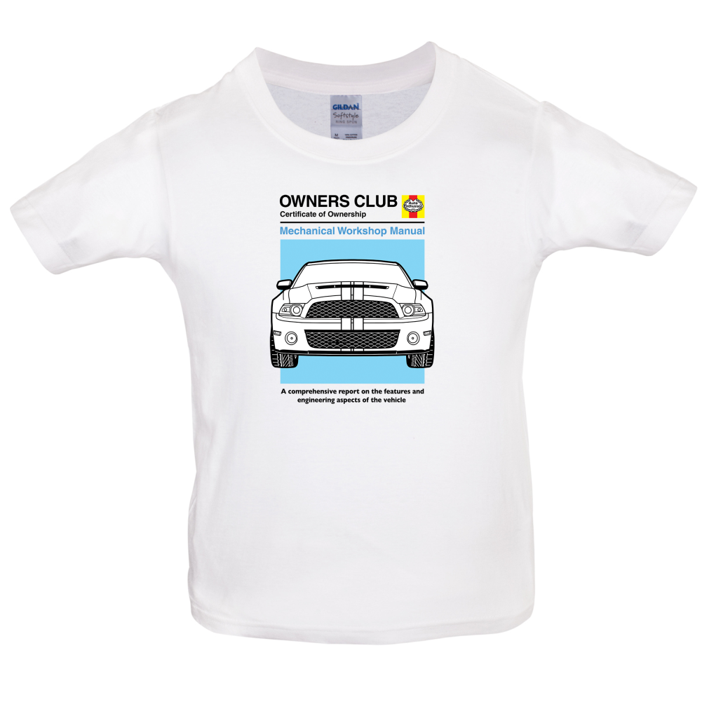 Car Owners Manual Mustang Mustang Kids T Shirt