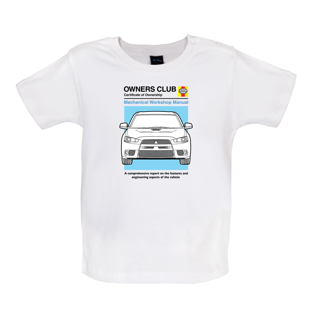 Car Owners Manual Evo Baby T Shirt